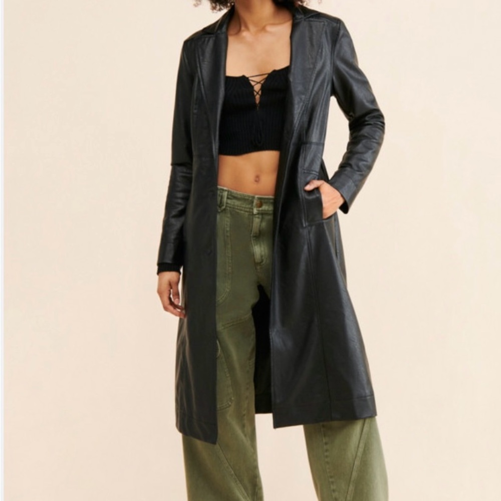 Urban Outfitters Black Faux Leather Jacket